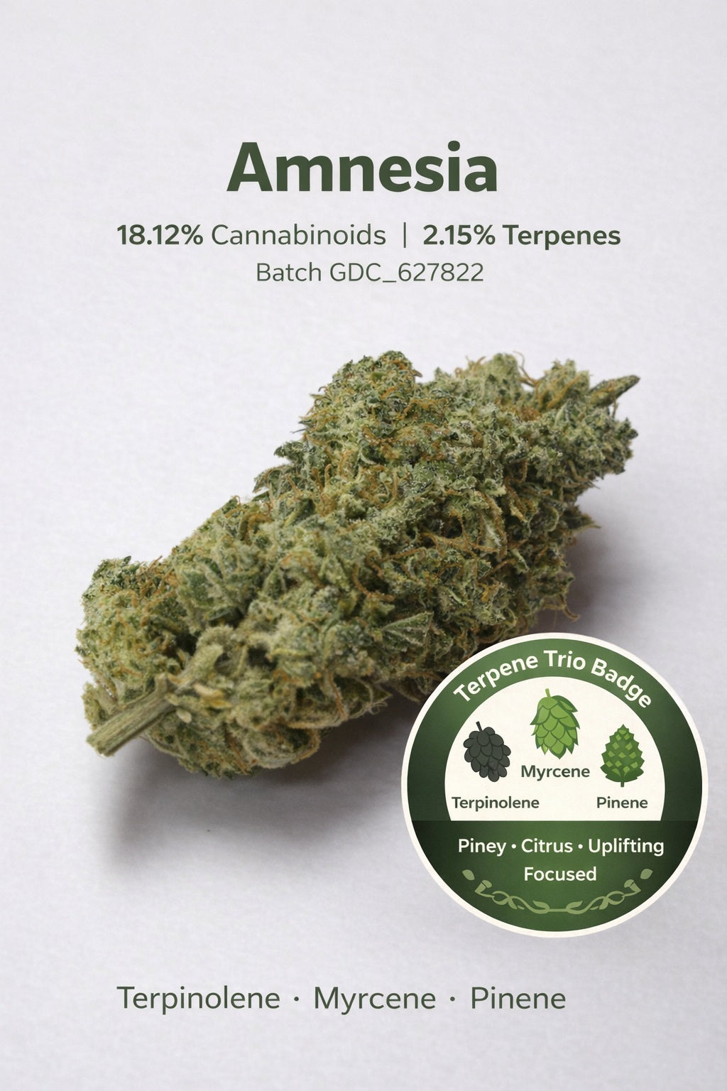 Pre Rolls Amnesia THC 17.58%