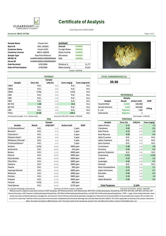 Grease Gun 3 THC 25.58%