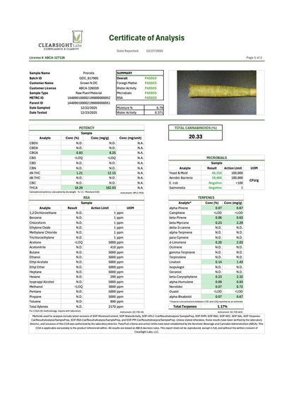 Pre Rolls Banjerine THC 19.63%