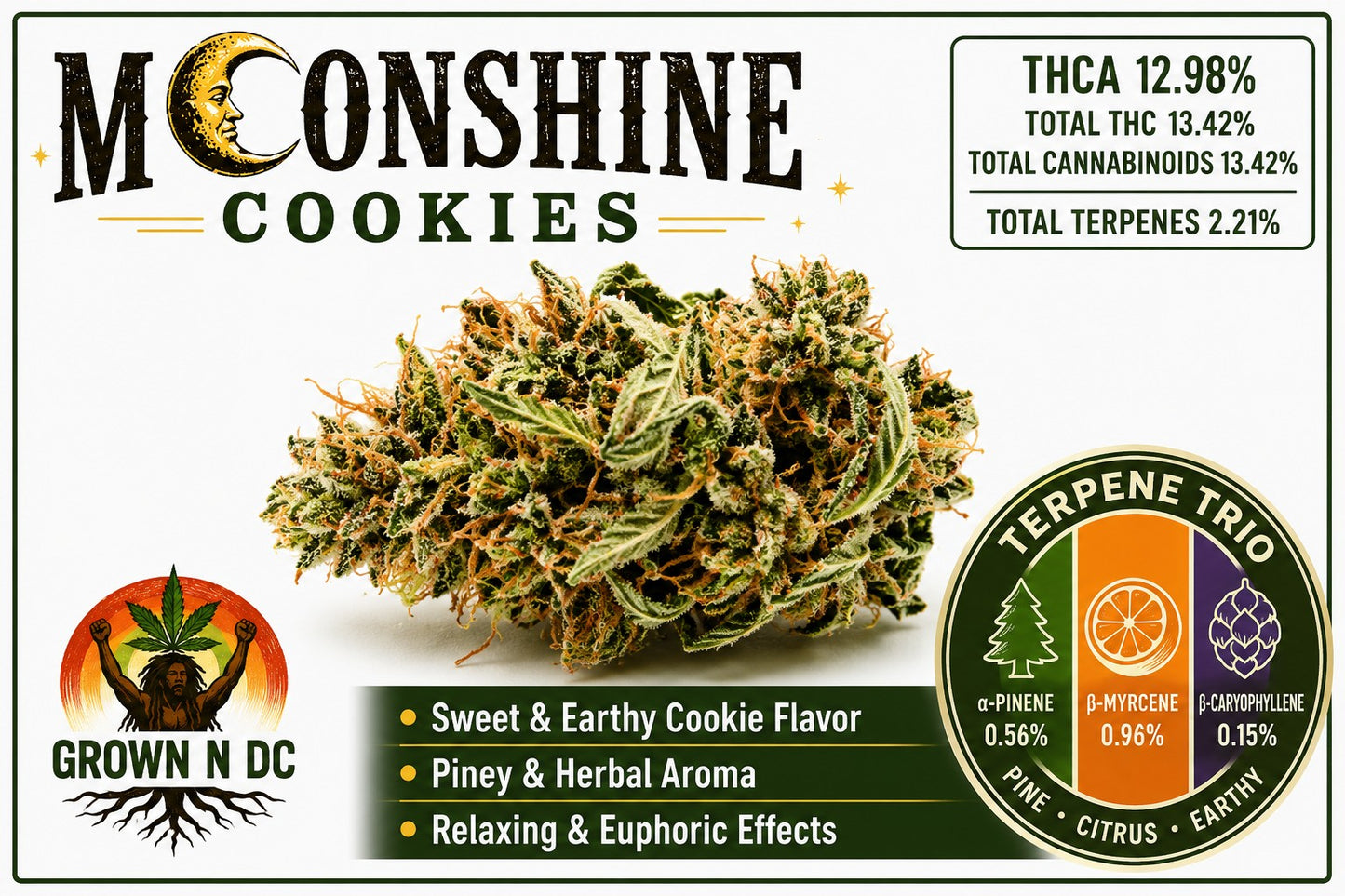 Pre Rolls Moonshine Cookies THC 13.42%